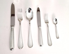 Servizio posate 72 pezzi in argento 800 per 12 posti tavola modello Inglese