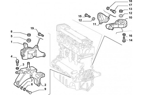 46772001 supporto motore - -,