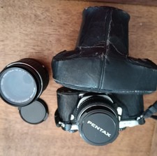 Pentax Me Super Obbiettivo Originale 50mm Più Obbiettivo 135 Mm 