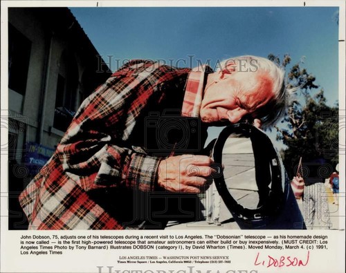 1991 press photo john dobson - 1991,