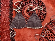 HANDMADE bikini uncinetto crochet costume da bagno Misura Come Da Foto Taglia M
