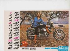 advertising Pubblicità-MOTO HARLEY DAVIDSON CALENDARIO 1978-MAXIMOTO MOTOSPORT