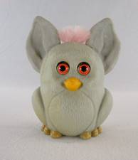 Burger King Kid Pasto Giocattolo Furby Grigio Lampeggiante Occhi Arancioni Capelli Hasbro 2005 Funziona