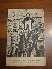 CARTOLINA - CESARE BATTISTI OLTRAGGIATO DAI SUOI CARNEFICI - BUONE CONDIZIONI