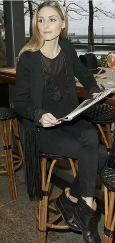 Cardigan zara nero con frange - con,