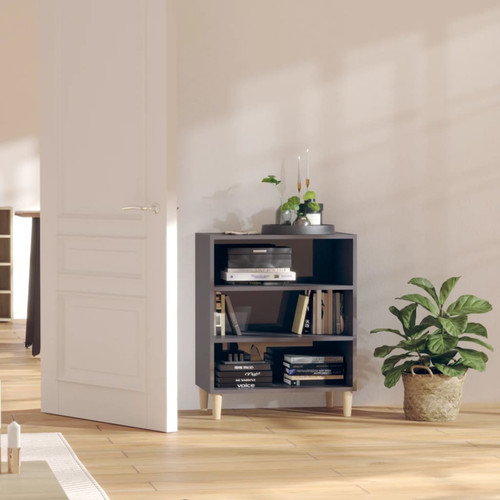 Credenza grigio lucido - grigio,