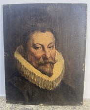 Antica Olio Su Pannello XIX