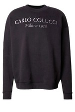 Carlo Colucci Oversize Sweatshirt/Pullover 'Milano 1978' in Schwarz Gr. L - Naht