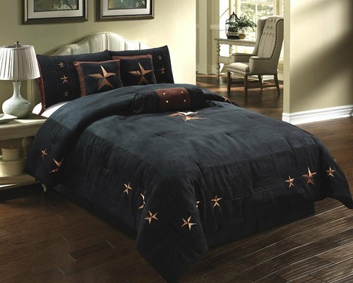 Set piumone nero marrone