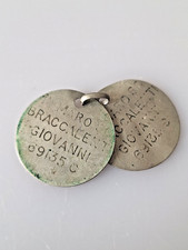 PIASTRINA MILITARE DI RICONOSCIMENTO  MARO' REGIA MARINA WW1