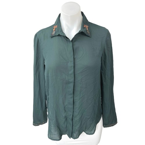 Camicia zara basic - basic, verde