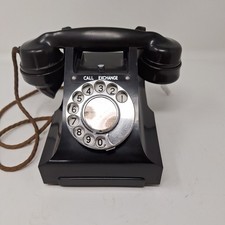 Vintage Bakelite GPO dial telephone phone with "call exchange"