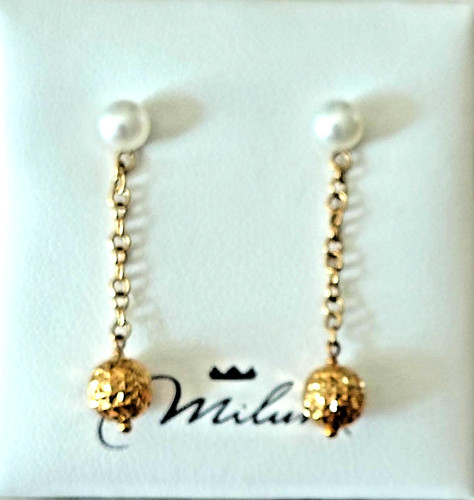 Eleganti orecchini oro giallo - oro,