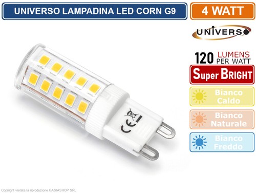 Lampadina led spotlight 4w - g9,