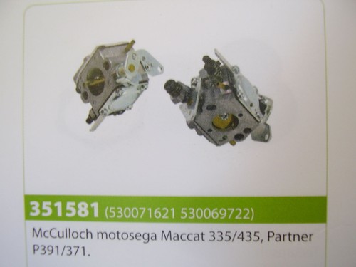 Carburatore motosega mcculloch - carburatore,