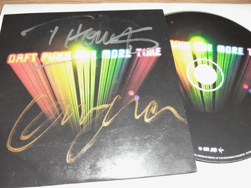 Daft punk autograph single - punk, cd
