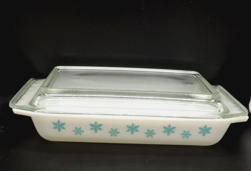 Vintage pyrex turchese fiocco - vintage,