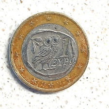 Moneta 1 Euro Gufo Grecia 2002