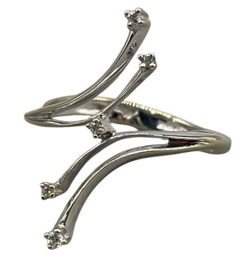 Anello oro bianco carati - anello, 5