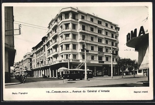 Cpa casablanca avenue du - casablanca,,