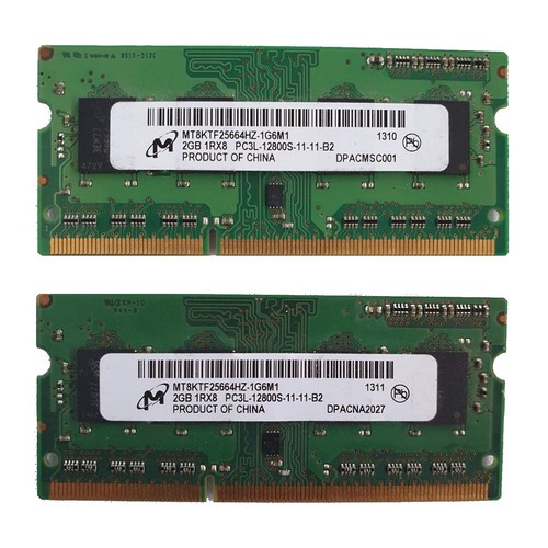 Memoria laptop micron 2 x - 4, gb