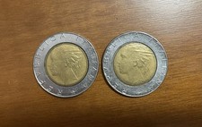 Moneta  Da 500 Lire Con Errori