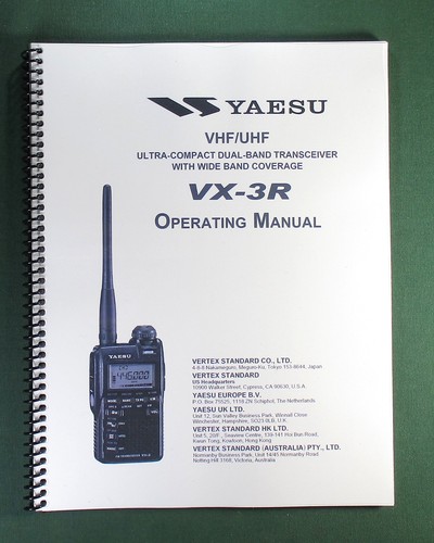 Yaesu manuale istruzioni - vx-3r,