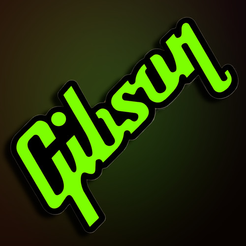 Adesivo logo gibson - adesivo,