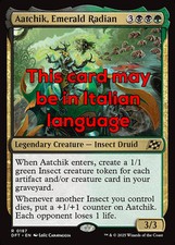 MTG AATCHIK, EMERALD RADIAN EXC - LUMBERING WORLDWAGON 187 - DFT - MAGIC