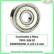 Cuscinetto a Sfera Sfere 626