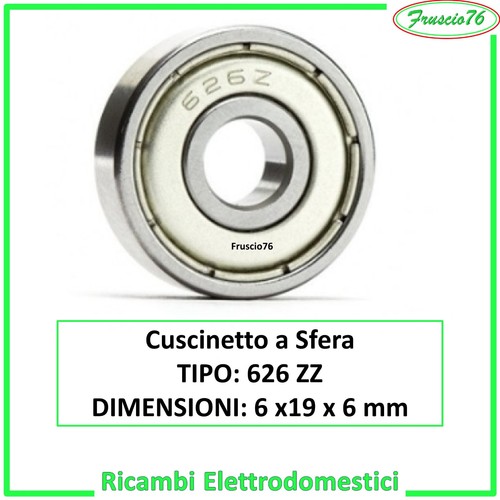 Cuscinetto sfera sfere - sfera, 626
