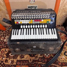 Pianoforte fisarmonica vintage anni 80 Hohner Vox 4P Atlantic IVN Musette con custodia originale