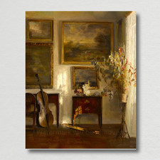 Interno 1800 Con Violoncello