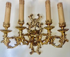 COPPIA DI APPLIQUE IN BRONZO