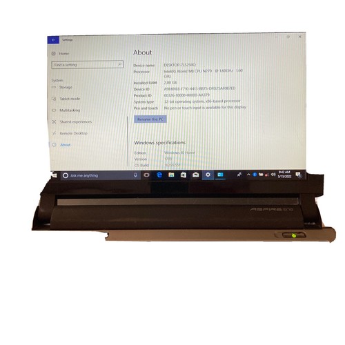 Notebook acer aspire one - notebook,