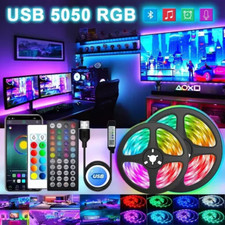 Striscia LED RGB USB Flessibile Controllo APP 5050 per TV e Decorazione