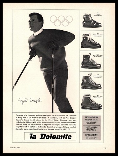 Scarponi sci neve 1964 - da,