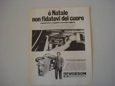 advertising Pubblicità 1968 AUTORADIO VOXSON JUNIOR