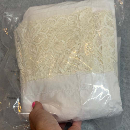 Lenzuolo piatto pizzo vintage