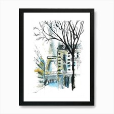 Paris Art Print Framed Wall