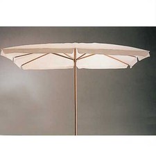 Ombrellone Da Giardino In Legno Mt 3x3 Stecche 8 Diametro Palo 48 Bianco