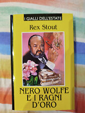libro Nero Wolfe e i Ragni D'Oro Rex Stout D2