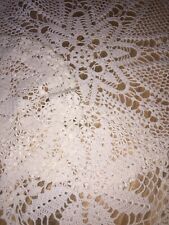 Centrini gruppo tre pezzi rotondi fatte di pizzo a mano ad uncinetto Usate