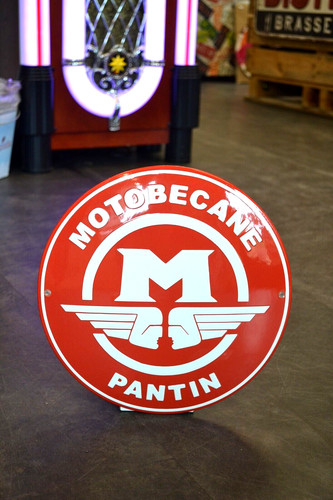 Plaque émaillée motobecane - plaque,
