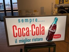 Collezionismo insegna luminosa Bifacciale vintage Coca Cola