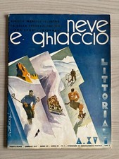 RIVISTA 1937 NEVE GHIACCIO