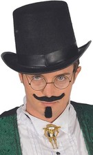 CARNEVALE HALLOWEEN CAPPELLO CILINDRO TUBA NERO IN FELTRO 17 CM GUIRCA 13504