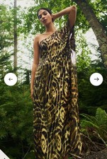 Maxi abito caftano cravatta