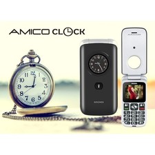 Cellulare BRONDI AMICO CLOCK GSM Dual sim FLIP attivo Tasto SoS senior anziani