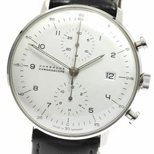 Con Difetti Junghans JUNGHANS 027 4800.00 Max Bill Cronoscopio Data Giorno Automatico